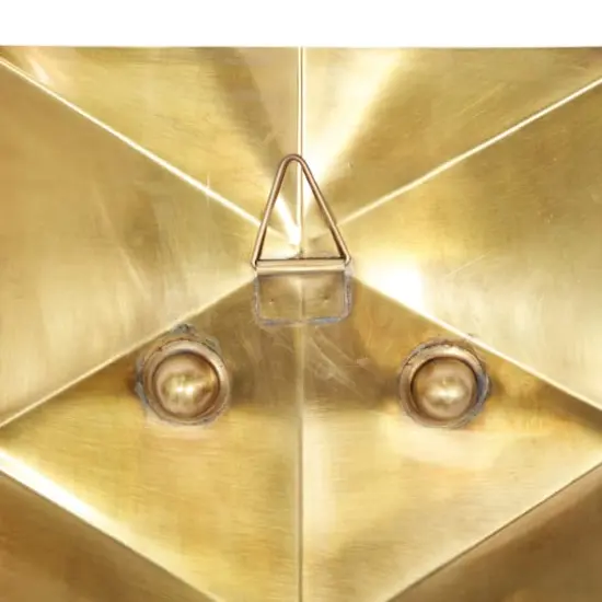 Gold Stainless Steel Candlestick Holders, 18" x 10" x 6" {3}