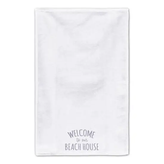 Welcome To The Beach House Tea Towel Set Blue/White {5}