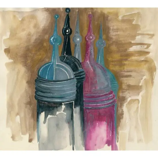 Cretacolor&reg; AquaStic 10 Color Metallic Oil Pastel Tin Set {5}