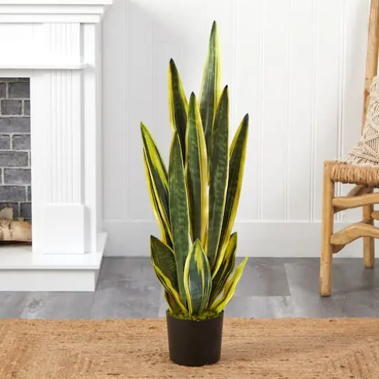3ft. Potted Artificial Snake Plant  {4}