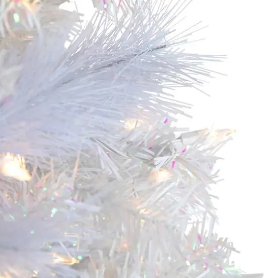 7.5ft. Pre-Lit Seneca White Spruce Artificial Christmas Tree, Dual Function LED Lights {5}