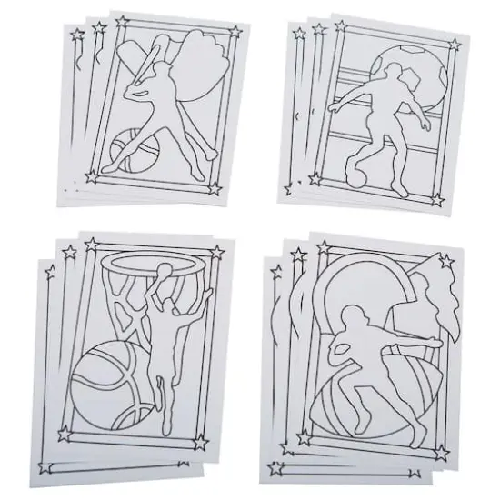 S&S Worldwide&reg; Sports Sand Art Board, 12ct. {1}