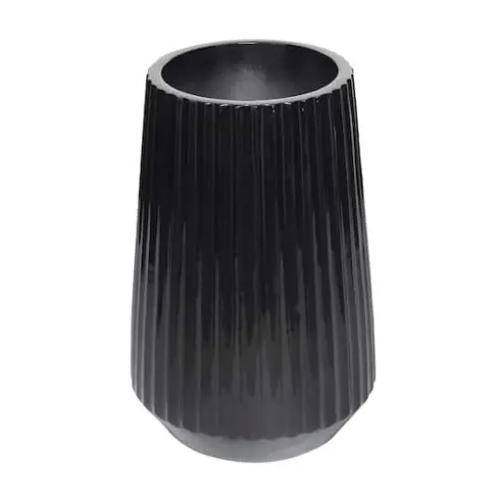 24" Black Modern Vase {5}