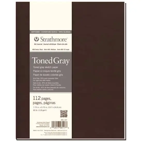 Strathmore&reg; 400 Series Soft Cover Toned Gray Art Journal {1}