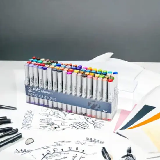 Copic Sketch 72 Color Marker Set {1}
