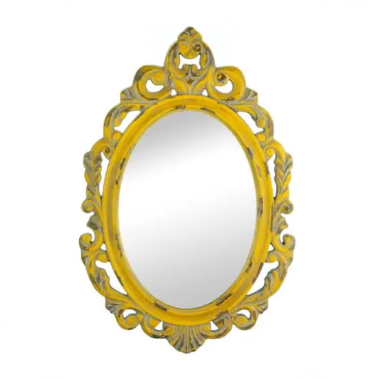Vintage Hannah Yellow Mirror {1}