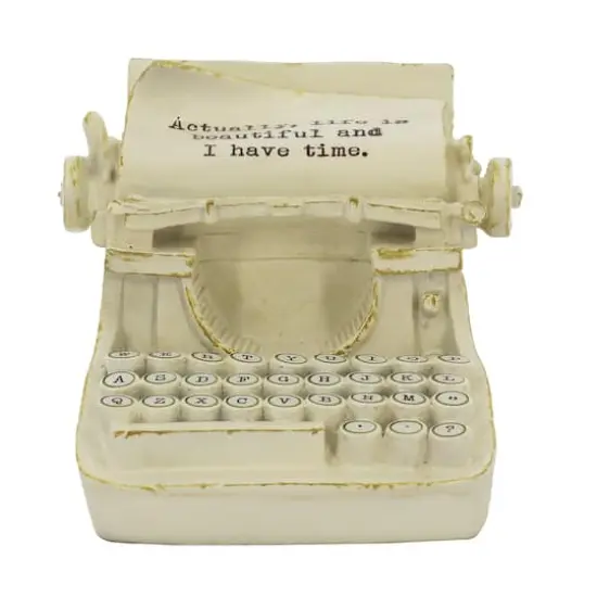 6.5" Decorative Typewriter Accent by Ashland&reg; Ivory {1}