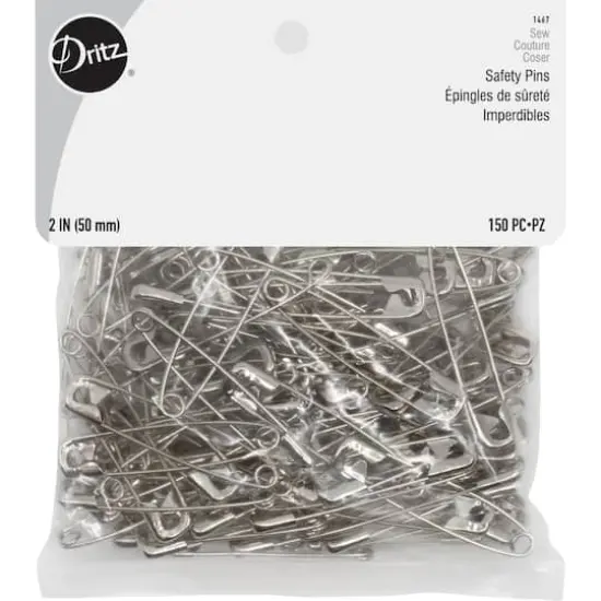 Dritz&reg; 2" Nickel-Plated Steel Safety Pins, 150ct. {1}