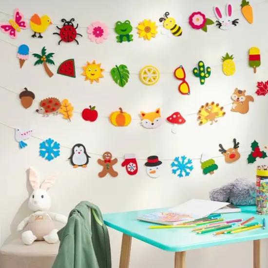 Arteza&reg; Kids Felt Craft Kit, Four Seasons {6}