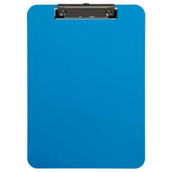 JAM Paper Letter Size Plastic Clipboard Blue {1}
