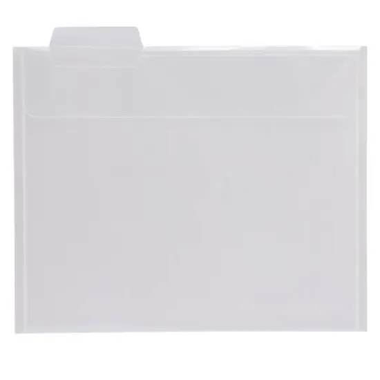 JAM Paper 8.5" x 11" Plastic File Folders, 6ct. {6}