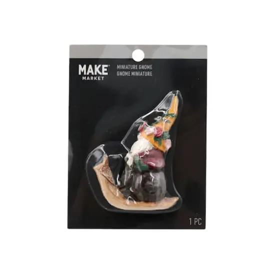 Miniature Gnome on Snail by Make Market&reg; {1}