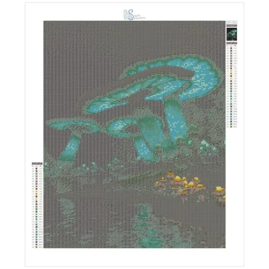 Sparkly Selections Giant Mushroom Diamond Painting Kit, Square Diamonds {3}