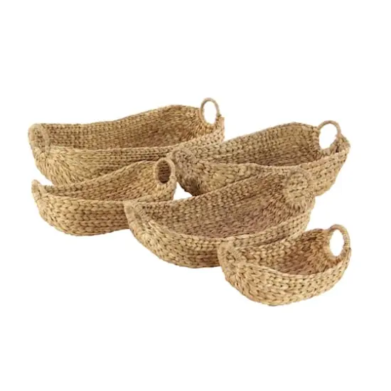 Brown Natural Seagrass Storage Basket Set {7}