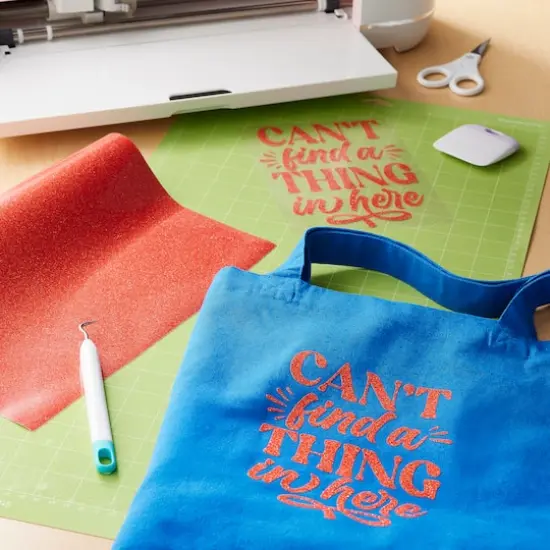 Siser&reg; Glitter Heat Transfer Vinyl, 36" Ember Orange {7}