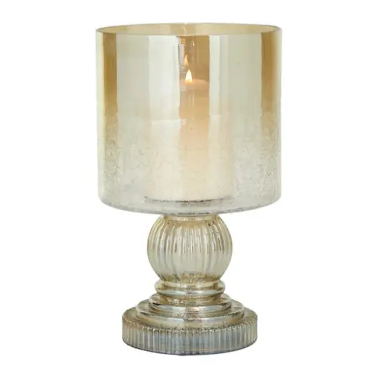 11" Brass Traditional Hurricane Candle Holder {1}