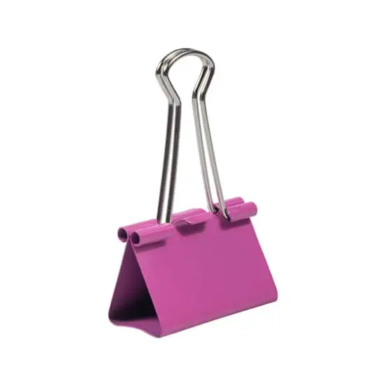 JAM Paper 1.5" Binder Clips, 12ct. Pink {5}
