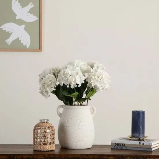 20" White Hydrangea Flower Stems, 3ct. {3}