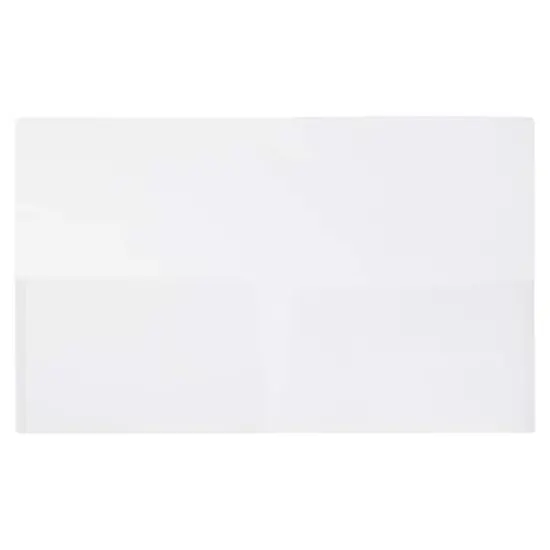 JAM Paper Plastic Lightweight 2-Pocket Presentation Folders, 6ct. Clear {4}