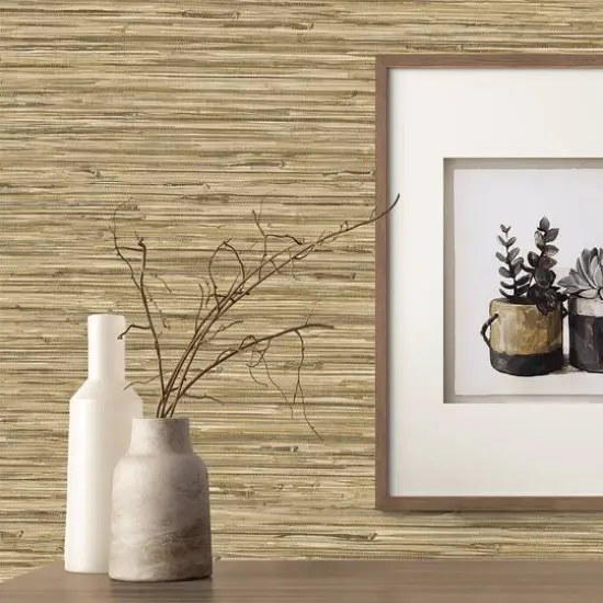 Surface Style Tiki Texture Peel & Stick Wallpaper Twine {6}