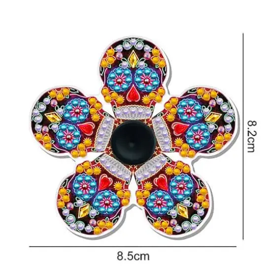 Sparkly Selections Skull Fidget Spinner Diamond Painting {3}