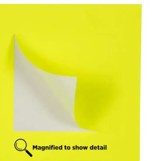 JAM Paper 2" x 2" Square Product & Container Labels, 120ct. Neon Yellow {6}