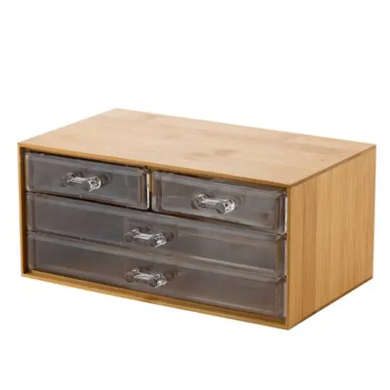 Simplify Bamboo 3-Tier Cosmetic & Jewelry Chest {7}