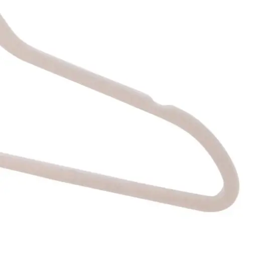 Honey Can Do Ivory Slim-Profile Non-Slip Velvet Hangers, 25ct. {3}