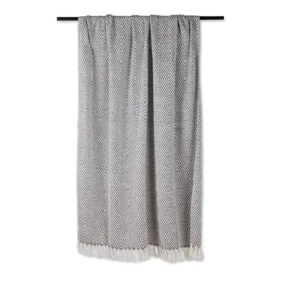 DII&reg; X-Diamond Geometric Throw Gray {4}