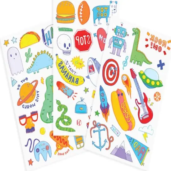 OOLY Tattoo-Palooza Awesome Doodles Temporary Tattoo Set {4}