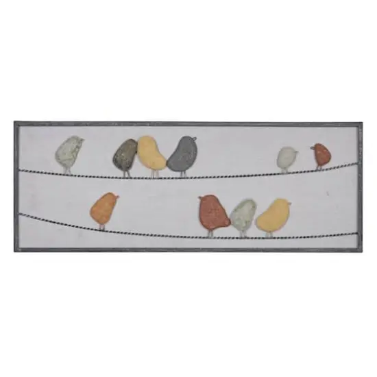 Multi Color Iron Contemporary Wall Decor, 12" x 32" x 1" {1}