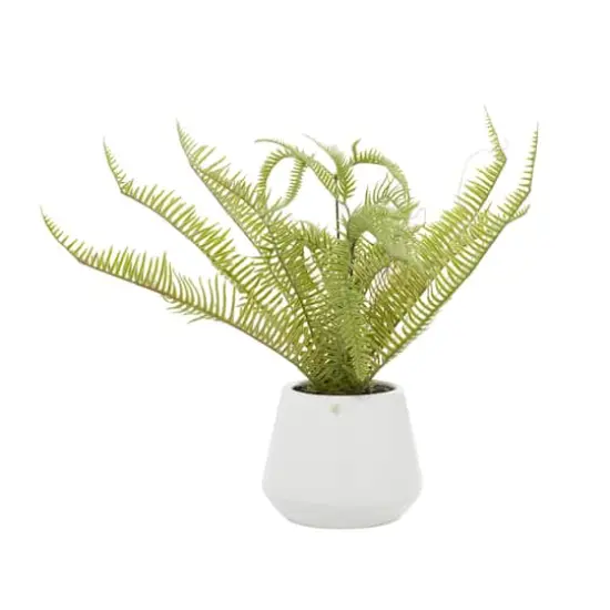 White Ceramic Contemporary Artificial Foliage, 18" x 16" x 14" {1}