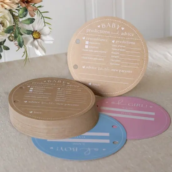 Kate Aspen&reg; Kraft Circle Baby Shower Keepsake Book {4}