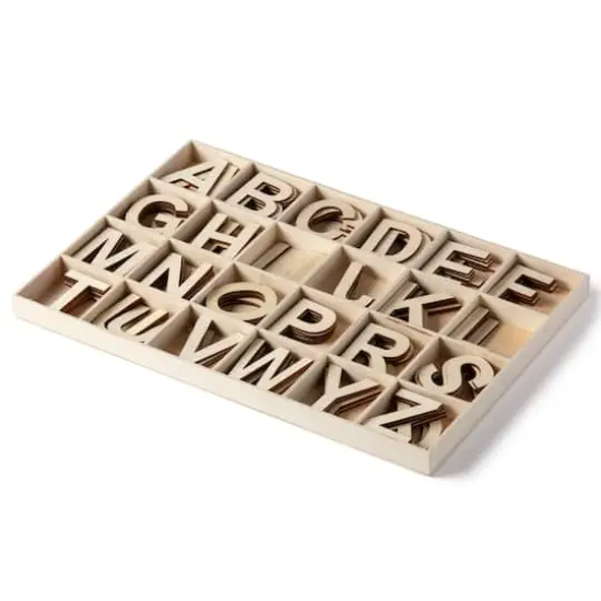 121 Piece Wood Letter Set by Make Market&reg; {4}