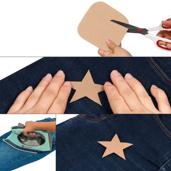 SINGER&reg; Dark Iron-on Twill Patches {9}