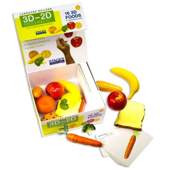 Stages&reg; Learning Materials Language Builder&reg; Foods 3D-2D Matching Kit {5}