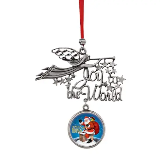 Joy to the World Santa Joyous Tidings JFK Half Dollar Ornament {1}