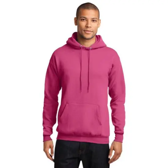 Port & Company® Brights Core Fleece Pullover Hooded Sweatshirt Sangria {4}