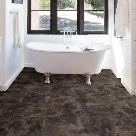 FloorPops Brownstone Peel & Stick Floor Tiles {8}