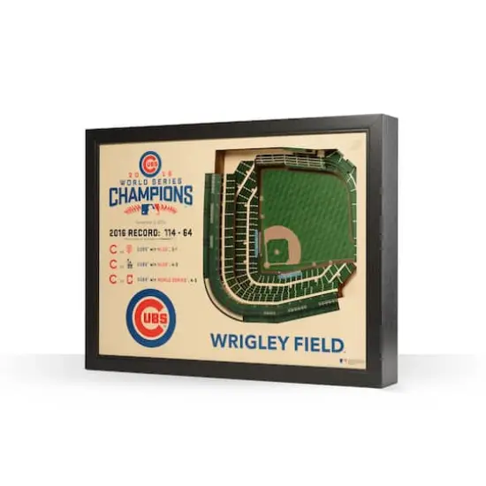 MLB 25-Layer StadiumView Wall Art Chicago Cubs World Series Win {1}