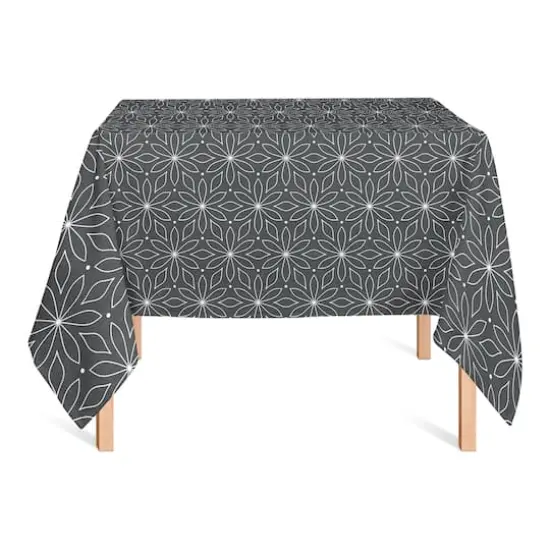 Monochromatic Flowers Tablecloth {3}
