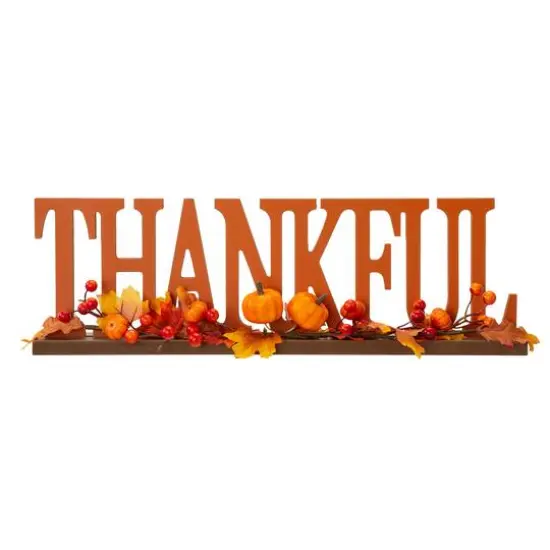 Glitzhome&reg; 20" Thankful Table D&eacute;cor {1}