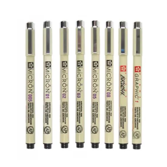 Pigma&reg; 8 Pen Set, Black {4}