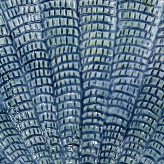 Hello Honey&reg; 6" Blue & Peach Stoneware Shell Bowl Set {4}