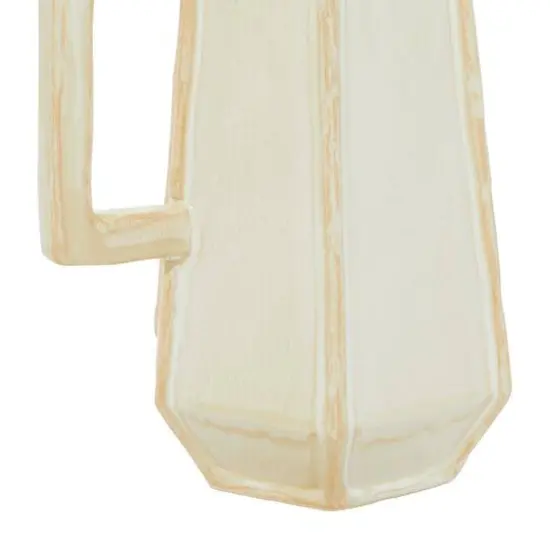 White Ceramic Modern Vase, 9" x 14" {4}