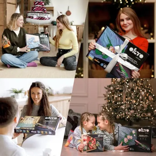 OKTO Sensory Art 3D Vincent Van Gogh Flower Beds in Holland Clay Painting Kit {9}