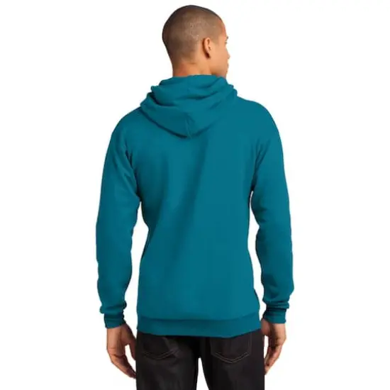 Port & Company&reg; Brights Core Fleece Pullover Hooded Sweatshirt Teal {6}