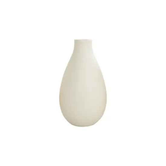 7.75" Cream Ceramic Minimalistic Vase {6}