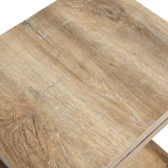 Household Essentials Jamestown 2-Shelf End Table Coastal Oak {8}