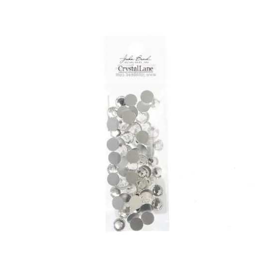 John Bead Crystal Lane SS34 Crystal Glass Round Flatback Rhinestones, 72ct. Crystal Clear {4}